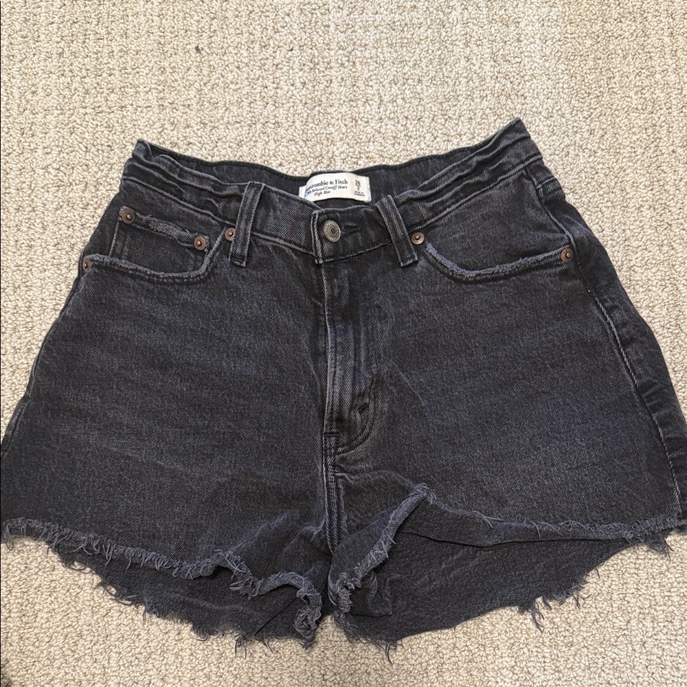 Abercrombie & Fitch Black Jean Shorts